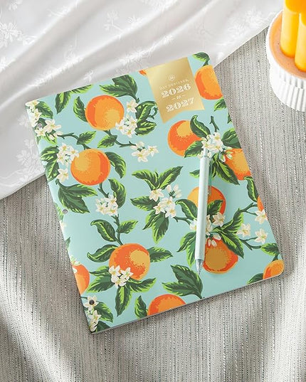 Blue Sky Day Designer 24 Month 2026 Monthly Planner Calendar, January 2026 - December 2027, 8.5" x 11", Flexible Cover, Stapled Binding, Orange Blossom Mint
