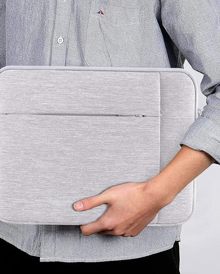 Lacdo Tablet Sleeve Case for 13 inch New iPad Pro M5 M4 2025-2024, 13 inch New iPad Air M3 M2 2025-2024, 12.9" iPad Pro 6 5 4 3 with Magic Keyboard and Smart Keyboard Folio, Tablet Bag, Gray
