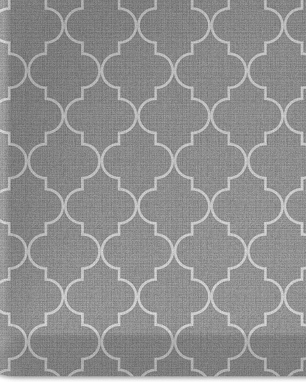NewLife by GelPro Anti-Fatigue Designer Comfort Kitchen Floor Mat, 20x32”, Trellis Grey Resistant Surface with 3/4” Thick Ergo-Foam Core for Health and Wellness