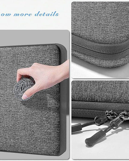 Slim Laptop Case 13.3 14 inch Sleeve, Rainproof & Shockproof Carrying Case for Notebooks Compatible with MacBook Pro 14" and All Models 13.3" MacBook Air/Pro, Most Popular 13"-14" PC,Dark Gray