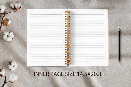 VNWEK Abstract Boho Black Sun Sunshine Sunray Sunburst Spiral Notebook Journal 5.5 x 8.3 inches,Boho Lined Hardcover Spiral Notebook,Boho Gifts for Women Teen Girls Teens