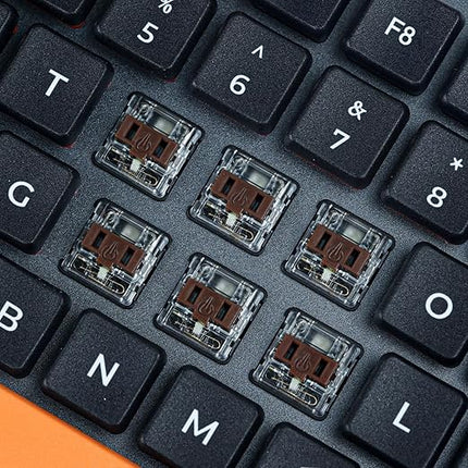 Kailh PG1350 Choc V1 Mechanical Keyboard Switch kailh Low Profile switches for Mechanical Gaming Keyboard, 5-Pin Switches (Brown-35PCS)