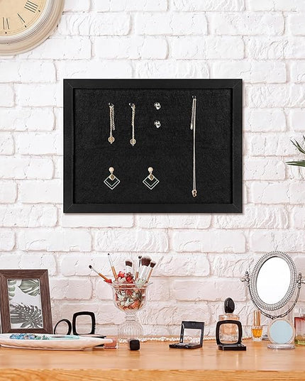 TORASO Cork Board Bulletin Board, 11" X 8" Cork Boards for Walls with Pins, Eye Bolts, gaskets, Screws, Pin Board for Office, School and Home (BK,22 * 30cm,1P)