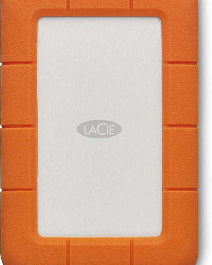 LaCie Rugged USB-C, 4TB, Portable External Hard Drive, Drop, Shock, Dust, Rain Resistant, for Mac & PC (STFR4000800)