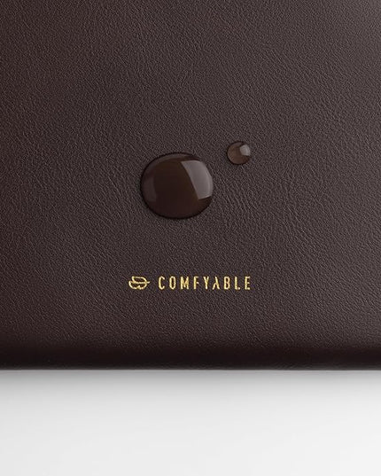 Comfyable Slim Protective Laptop Sleeve Compatible with 13/13.3/14 Inch MacBook Air & MacBook Pro, Mac Travel Case, Laptop Pouch, Slim PU Leather Cover M5/M4/M3/M2/M1 2025-2021, Chocolate