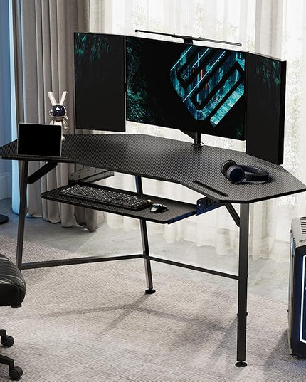 EUREKA ERGONOMIC Adjustable Keyboard Tray Under Desk, 28x11 Inch Large Slide Out Keyboard & Mouse Platform Tray, Wooden Pull Out Computer Keyboard Drawer for Typing Home Office Desk, Black