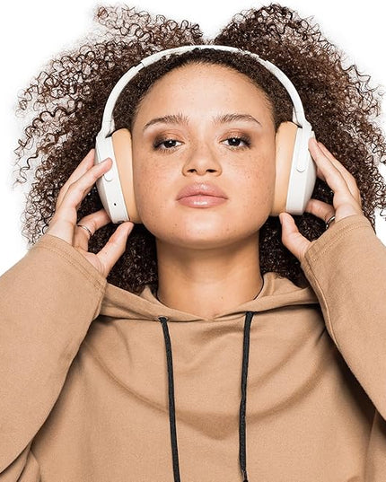 Skullcandy Hesh ANC Wireless Over-Ear Bluetooth Headphones, Active Noise Cancelling, Up to 22 Hrs Battery, Foldable Lightweight Design, Microphone for iPhone Android - Mod White