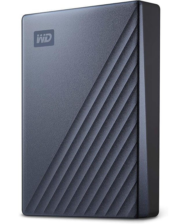 WD 6TB My Passport Ultra Blue, Portable External Hard Drive, Backup Software with Defense Against ransomware, and Password Protection, USB-C and USB 3.1 - WDBEJA0060BBL-WESN