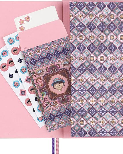 Moleskine Limited Edition Sakura Notebook with lenticular optical-effect cover by Momoko Sakura, Hard Cover, Ruled, Large (5" x 8.25"), Maruko floral, 176 pages