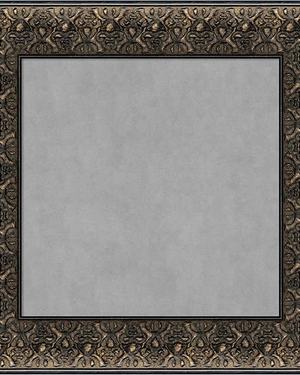 Amanti Art Black Framed Magnetic Board 17x17 X-Small Vision Board for use with Magnets, 100% Metal Sheet to Display Items as Office Decor or for Home Organization in mudroom, Kitchen or Kids Room
