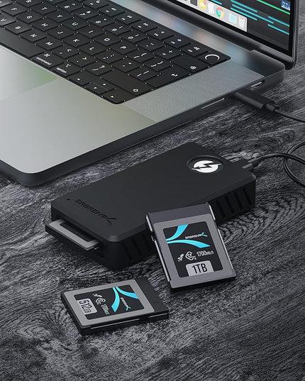 SABRENT Thunderbolt 3 & USB 3 Type C to CFexpress Card Reader (CR-T3CF)