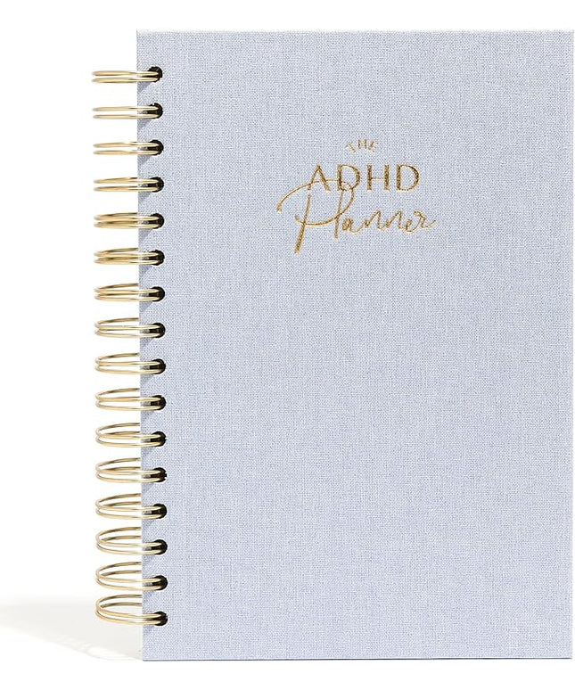 The ADHD Planner - Undated Daily Weekly Schedule Organizer Journal for Disorganized People - Habit Tracker Record Emotions & Mood - Academic Goals - Structure & Focus for Adults Brains (Spiral)