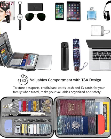 ZINZ Slim & Expandable Case 12.9 13 inch Travel Laptop Shoulder Bag for MacBook Air 13" M4/M3/M2/M1, MacBook Pro 13" M2/M1, iPad Pro 12.9"/13"/11", iPad Air 13",L01G06