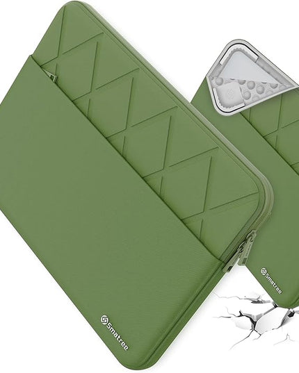 Smatree Laptop Sleeve for 15.6 inch MSI Modern 15 A5M/A10M/A10R/A11M/A11MU/A11SB/B11M, MSI Prestige 15 A12UD/A12SC, MSI Summit B15 A11M, Protective Laptop Case with Pocket, YKK Zipper, Green (E614G)