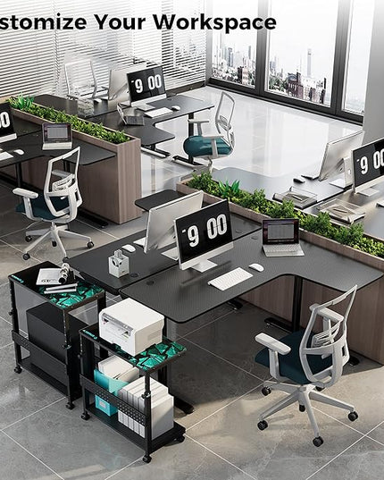 EUREKA ERGONOMIC L Shaped Gaming Desk, 60 Inch L60 Home Office Corner PC Computer Gamer Table Large Writing Workstation Gifts w Mouse Pad Cable Management, Space Saving, Easy to Assemble, Left, Black