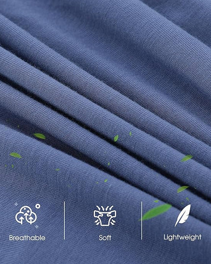 BAMBOO COOL Men's Ultra Breathable Underwear,No Riding Up Boxer Briefs with ComfortFlexible Waistband,Multipack