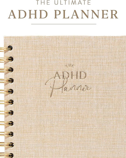 The ADHD Planner - Undated Daily Weekly Schedule Organizer Journal for Disorganized People - Habit Tracker Record Emotions & Mood - Academic Goals - Structure & Focus for Adults Brains (Spiral)