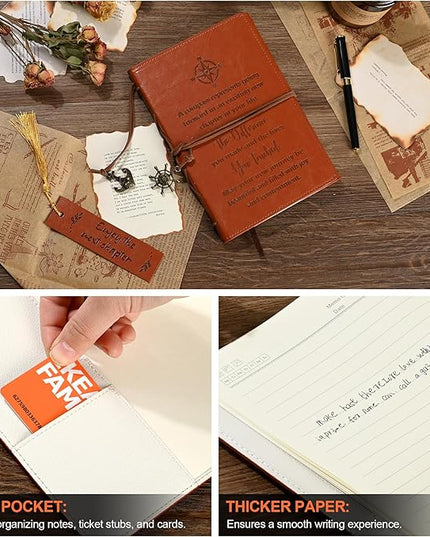 Leather Journal Notebook Retirement Gift For Woman Man, Coworker Going Away, Thank You, Goodbye, Appreciation, Inspirational Gifts For Friend, Employee, Boss, Coworkers (Retirement gift)