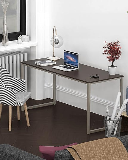 SHW Mission 55-Inch Home Office Computer Desk, Espresso