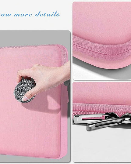 Slim Laptop Case 13.3 14 inch Sleeve, Rainproof & Shockproof Carrying Case for Notebooks Compatible with MacBook Pro 14" and All Models 13.3" MacBook Air/Pro, Most Popular 13"-14" PC,Pink
