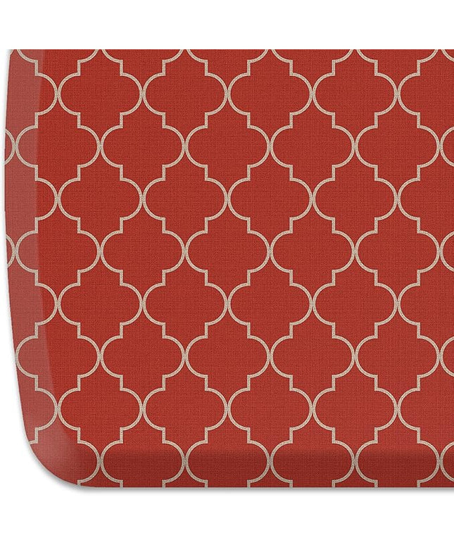 GelPro Elite Premier Anti-Fatigue Kitchen Comfort Floor Mat, 20x48", Lattice Garnet Stain Resistant Surface with therapeutic gel and energy-return foam for health & wellness