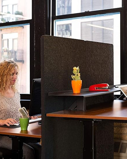 ReFocus™ Raw Freestanding Acoustic Room Divider 3 Pack – Reduce Noise and Visual Distractions with This Lightweight Room Separator (Ash Gray, 24" X 62")