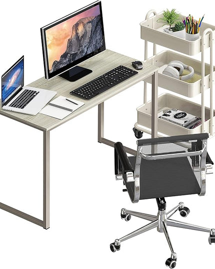 SHW Mission 32-Inch Home Office Computer Desk, Maple