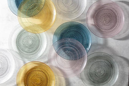 Fortessa Jupiter Glass, 13" Charger/Platter Plate (Set of 4), Pink