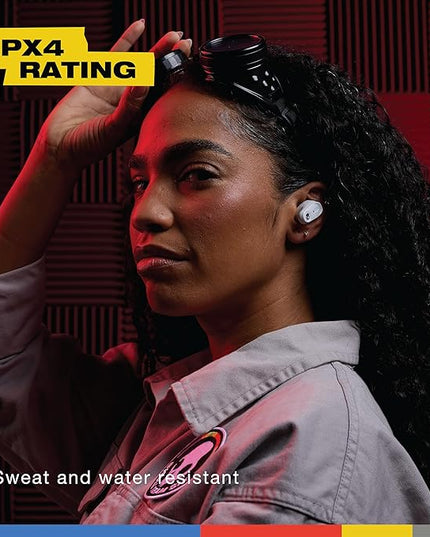 Skullcandy Method 360 ANC Wireless Earbuds, Sound by Bose, Bluetooth Headphones, Premium Noise Cancelling, Up to 40 Hrs Battery, Sweat and Water Resistant, Microphone for iPhone Android - Bone