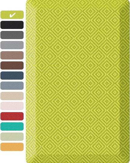Ophanie Kitchen mats for Floor, 3/4 inch Thick, Kitchen Rugs, 20''x48'' Anti Fatigue Standing Cushioned Mat, Waterproof,Comfort Ergonomic mat for Office, Home, Sink, Green Non-Slip Bottom