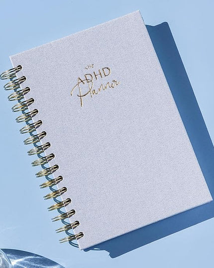 The ADHD Planner - Undated Daily Weekly Schedule Organizer Journal for Disorganized People - Habit Tracker Record Emotions & Mood - Academic Goals - Structure & Focus for Adults Brains (Spiral)