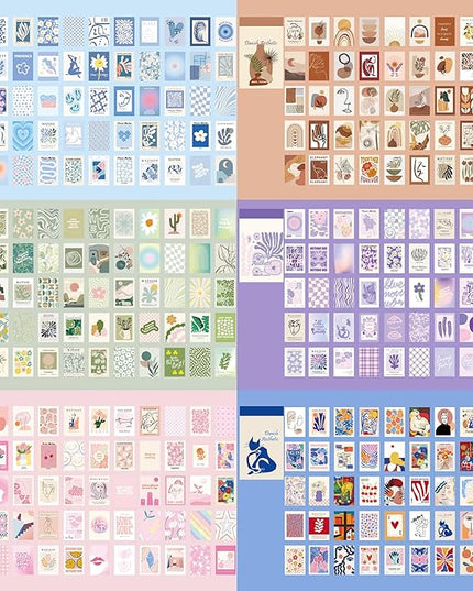 12 Sets 600 Sheets Washi Stickers for Journaling, Boho, Abstract, Vintage Scrapbook Sticker Set for Bullet Journal Art Diary Card Craft Gifts Planner Notebook