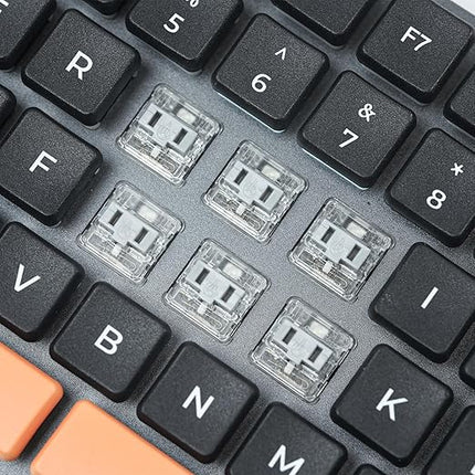 Kailh PG1350 Choc V1 Low Profile Keyboard Switches,5-Pin 20-70gf,Kailh Choc V1 Switch clicky&Linear and Tactile for Chocolate Mechanical Gaming Keyboard,Built-in LED Slot (Silver-35Pcs)