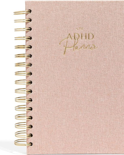 The ADHD Planner - Undated Daily Weekly Schedule Organizer Journal for Disorganized People - Habit Tracker Record Emotions & Mood - Academic Goals - Structure & Focus for Adults Brains (Spiral)