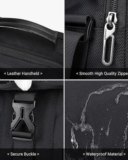 WITZMAN Crossbody Bags for Men Travel Shoulder Bag Lightweight Man Purse Small Casual Messenger Bag for Work Traveling