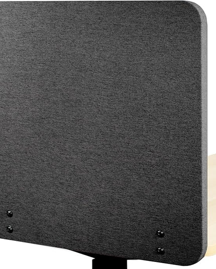 VIVO Clamp-on 24 x 24 inch Privacy Panel, Sound Absorbing Cubicle Desk Divider, Acoustic Partition, Dark Gray, PP-1-V024D