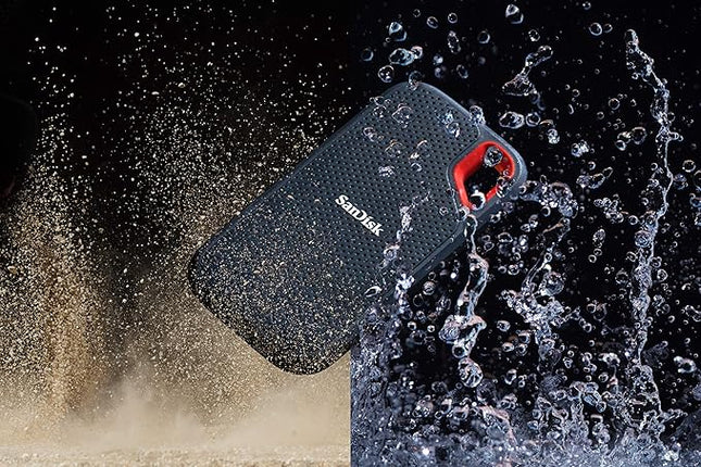 SanDisk 2TB Extreme Portable External SSD - Up to 550MB/s - USB-C, USB 3.1 - SDSSDE60-2T00-G25