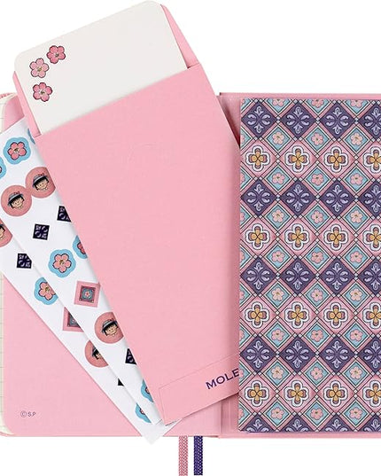 Moleskine Limited Edition Sakura Notebook with lenticular optical-effect cover by Momoko Sakura, Hard Cover, Ruled, Pocket (3.5" x 5.5"), Maruko floral, 160 pages