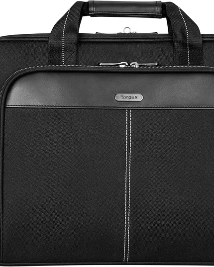 Targus Classic Slim Laptop Bag - Ergonomic Briefcase and Messenger Bag - Spacious Foam Padded for Laptops and Under