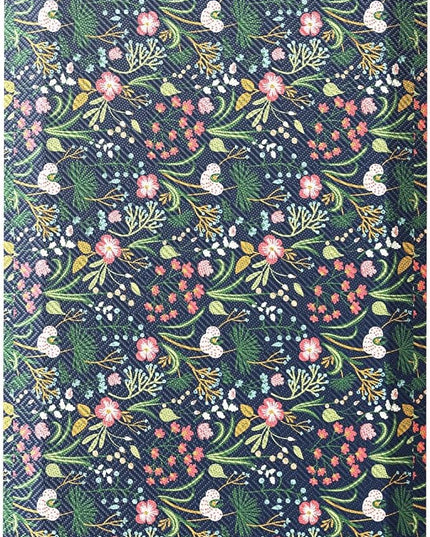 Ophanie Kitchen Mats for Floor, 3/4 inch Thick, 20x32 Anti Fatigue Cushioned Mat, Kitchen Rugs, Waterproof, Comfort Ergonomic Standing Mat for Office, Home, Sink, Blue Flower Non-Slip Ridged Bottom