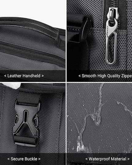 WITZMAN Crossbody Bags for Men Travel Shoulder Bag Lightweight Man Purse Small Casual Messenger Bag for Work Traveling