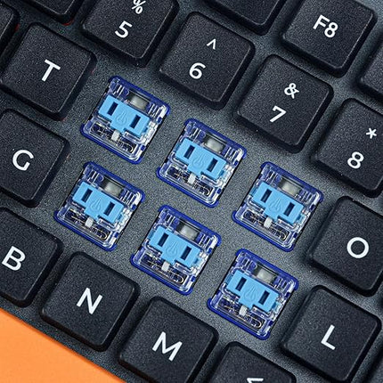 Kailh PG1350 Choc V1 Low Profile Keyboard Switches,5-Pin 20-70gf,Kailh Choc V1 Switch clicky&Linear and Tactile for Chocolate Mechanical Gaming Keyboard,Built-in LED Slot (Blue-35Pcs)