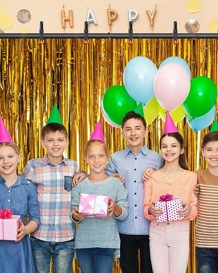 T-Shape Backdrop Stand 8x5.3FT, Height and Width Adjustable Background Stand for Parties,Green Screen Holder with 6 Spring Clamps