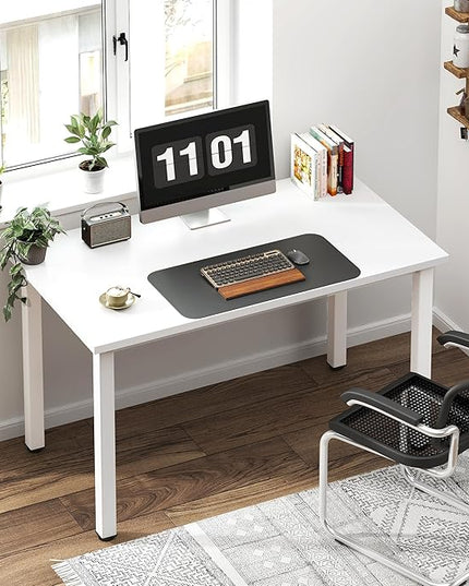 Need Small Desk, 39.4 inches Sturdy Writing Desk for Small Spaces, Small Computer Desk Teens Desk Study Table Laptop Desk Home Ofice Desk, White