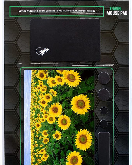 Adhesive Mouse Pad - Peel and Sticks to Any Surface - Travel Mouse Pad, Sticky for Any Surface - Excellent Tracking - Sunflowers