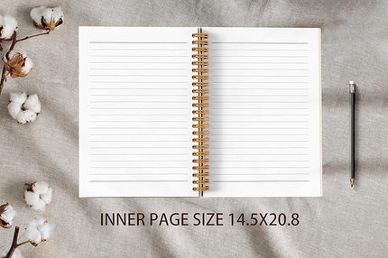 VNWEK Abstract Boho Terracotta Sun Sunrise Sunset Sunshine Sunray Spiral Notebook Journal 5.5 x 8.3 inches,Boho Lined Hardcover Spiral Notebook,Boho Gifts for Women Teen Girls Teens