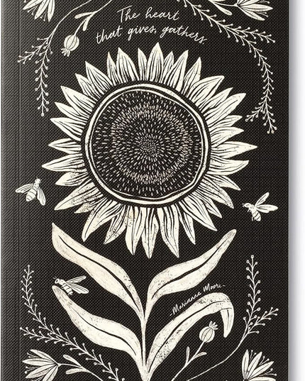 Compendium Softcover Journal - The heart that gives, gathers. – A Write Now Journal with 128 Lined Pages, 5″W x 8″H