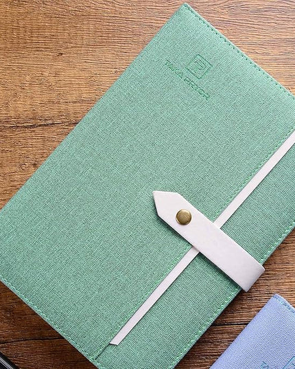 2-Pack Lined Journal Notebook Bulk, Use for Work，Writing Diary，Office，Travel or Business, Personal Professional Notebooks,Medium 5.7 x 8.3 inches, 120 GSM Thick Paper(Ruled Green)