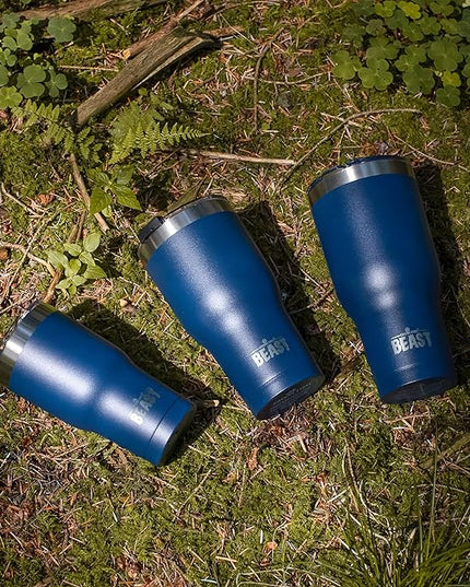 Beast 20 oz Tumbler Stainless Steel Vacuum Insulated Coffee Ice Cup Double Wall Travel Flask (Royal Blue)