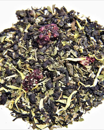 Nelson's Tea Mint Sampler Pack - 5 Variety Pack - Loose Leaf Tea Sampler - BlackberryMint 2oz, Lemon Ginger Mint 1.6 oz, MangoMint Peach 2oz, MoroccanMint 2Oz, WatermelonMint 1.6oz